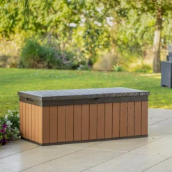 Keter Darwin Wood Effect 5x2 Garden Storage Bench Box 380L 12 Keter Darwin Wood Effect 5x2 Garden Storage Bench Box 380L -Deals Good Garden Tool Store keter darwin wood effect 5x2 garden storage bench box 380l7290112636225 03i bq