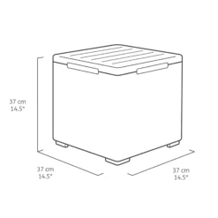 Keter Graphite 38.1L Small Plastic Storage Box & Lid -Deals Good Garden Tool Store keter graphite 38 1l small plastic storage box lid8711245155517 01t