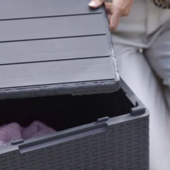 Keter Graphite 38.1L Small Plastic Storage Box & Lid -Deals Good Garden Tool Store keter graphite 38 1l small plastic storage box lid8711245155517 38c