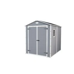 Keter Manor 8x6 Apex Grey Plastic Shed With Floor -Deals Good Garden Tool Store keter manor 8x6 apex grey plastic shed with floor7290103660413 02bq