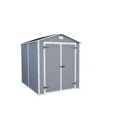 Keter Manor 8x6 Apex Grey Plastic Shed With Floor -Deals Good Garden Tool Store keter manor 8x6 apex grey plastic shed with floor7290103660413 03bq