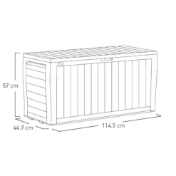 Keter Marvel Plus Grey Plastic 4x1 Garden Storage Box 270L -Deals Good Garden Tool Store keter marvel plus grey plastic 4x1 garden storage box 270l7290112637802 01t