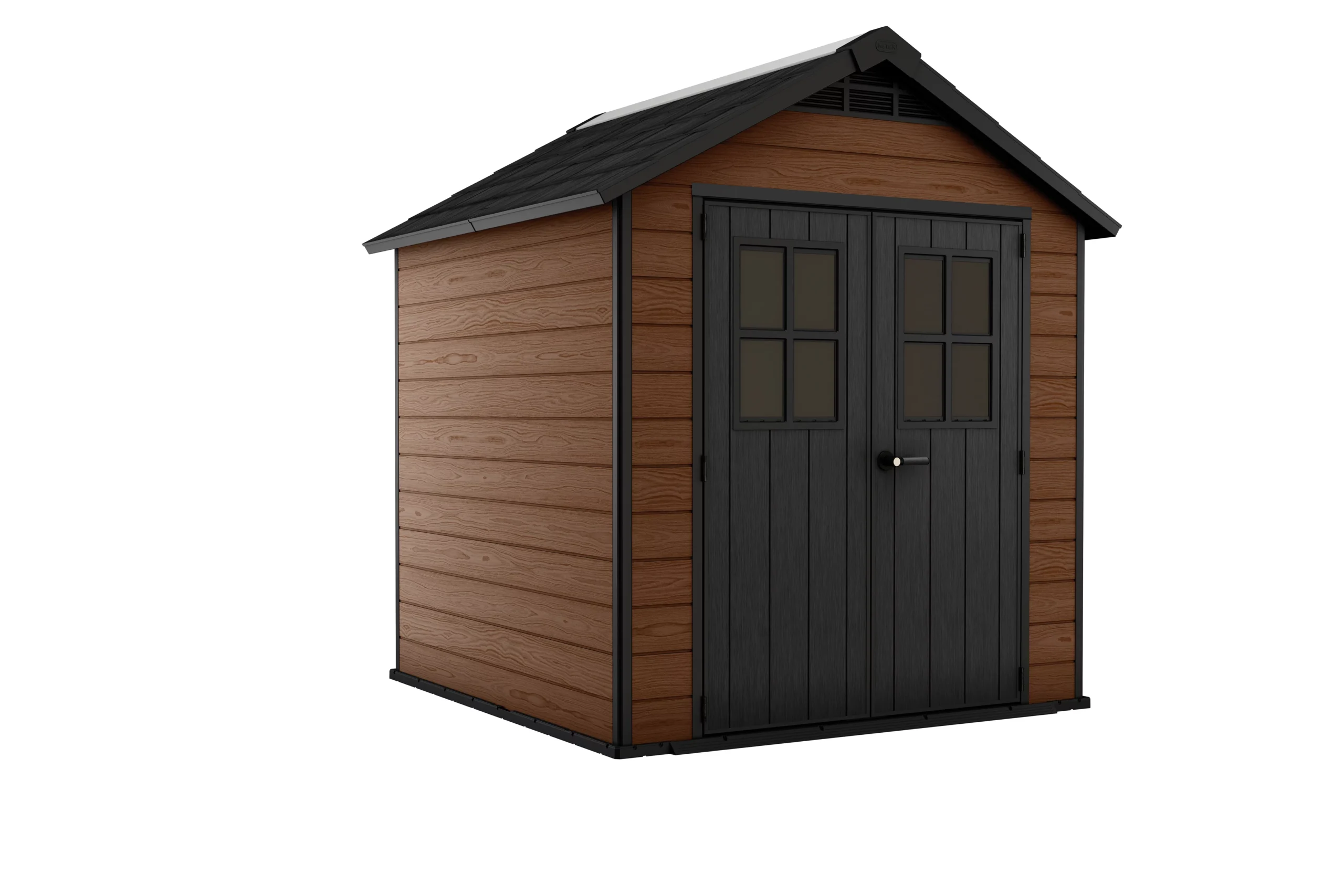 Keter Newton 7.5x7 Apex Tongue & Groove Composite Shed With Floor 1 Keter Newton 7.5x7 Apex Tongue & Groove Composite Shed With Floor