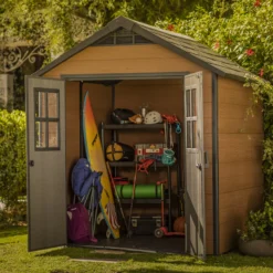Keter Newton 7.5x7 Apex Tongue & Groove Composite Shed With Floor 18 Keter Newton 7.5x7 Apex Tongue & Groove Composite Shed With Floor -Deals Good Garden Tool Store keter newton 7 5x7 apex tongue groove composite shed with floor7290112631664 09i bq