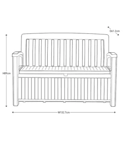Keter Patio Wood Effect Garden Storage Bench Box - Partial Assembly Required 227L -Deals Good Garden Tool Store keter patio wood effect garden storage bench box partial assembly required 227l7290112634825 01t bq