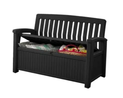 Keter Patio Wood Effect Garden Storage Bench Box - Partial Assembly Required 227L -Deals Good Garden Tool Store keter patio wood effect garden storage bench box partial assembly required 227l7290112634825 02c bq