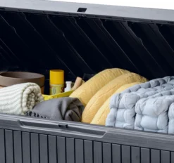 Keter Springwood Plastic Garden Storage Box 18 Keter Springwood Plastic Garden Storage Box -Deals Good Garden Tool Store keter springwood plastic garden storage box7290106930292 36c bq