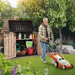 Keter Store It Out Midi Wood Effect Garden Storage Box -Deals Good Garden Tool Store keter store it out midi wood effect garden storage box7290112634276 02i bq