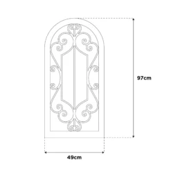 La Hacienda Aston & Wold Antique White Arch Framed Garden Mirror 970mm X 490mm -Deals Good Garden Tool Store la hacienda aston wold antique white arch framed garden mirror 970mm x 490mm5055025558932 01t bq