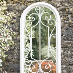 La Hacienda Aston & Wold Antique White Arch Framed Garden Mirror 970mm X 490mm -Deals Good Garden Tool Store la hacienda aston wold antique white arch framed garden mirror 970mm x 490mm5055025558932 02i bq