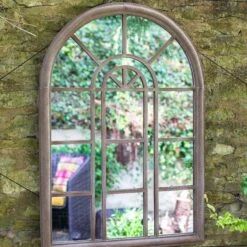 La Hacienda Aston & Wold Antique White Arch Framed Garden Mirror 970mm X 670mm -Deals Good Garden Tool Store la hacienda aston wold antique white arch framed garden mirror 970mm x 670mm5055025558901 03i bq