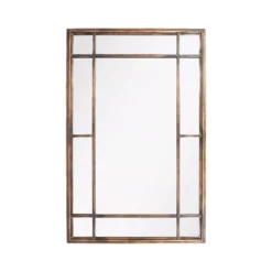 La Hacienda Aston & Wold Milano Gold Effect Rectangular Framed Garden Mirror 1000mm X 650mm