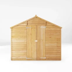 Mercia 10x8 Ft Apex Overlap Wooden 2 Door 4 Windows Shed With Floor -Deals Good Garden Tool Store mercia 10x8 ft apex overlap wooden 2 door 4 windows shed with floor5029442078199 02c