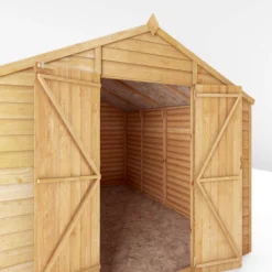 Mercia 10x8 Ft Apex Overlap Wooden 2 Door 4 Windows Shed With Floor -Deals Good Garden Tool Store mercia 10x8 ft apex overlap wooden 2 door 4 windows shed with floor5029442078199 06c