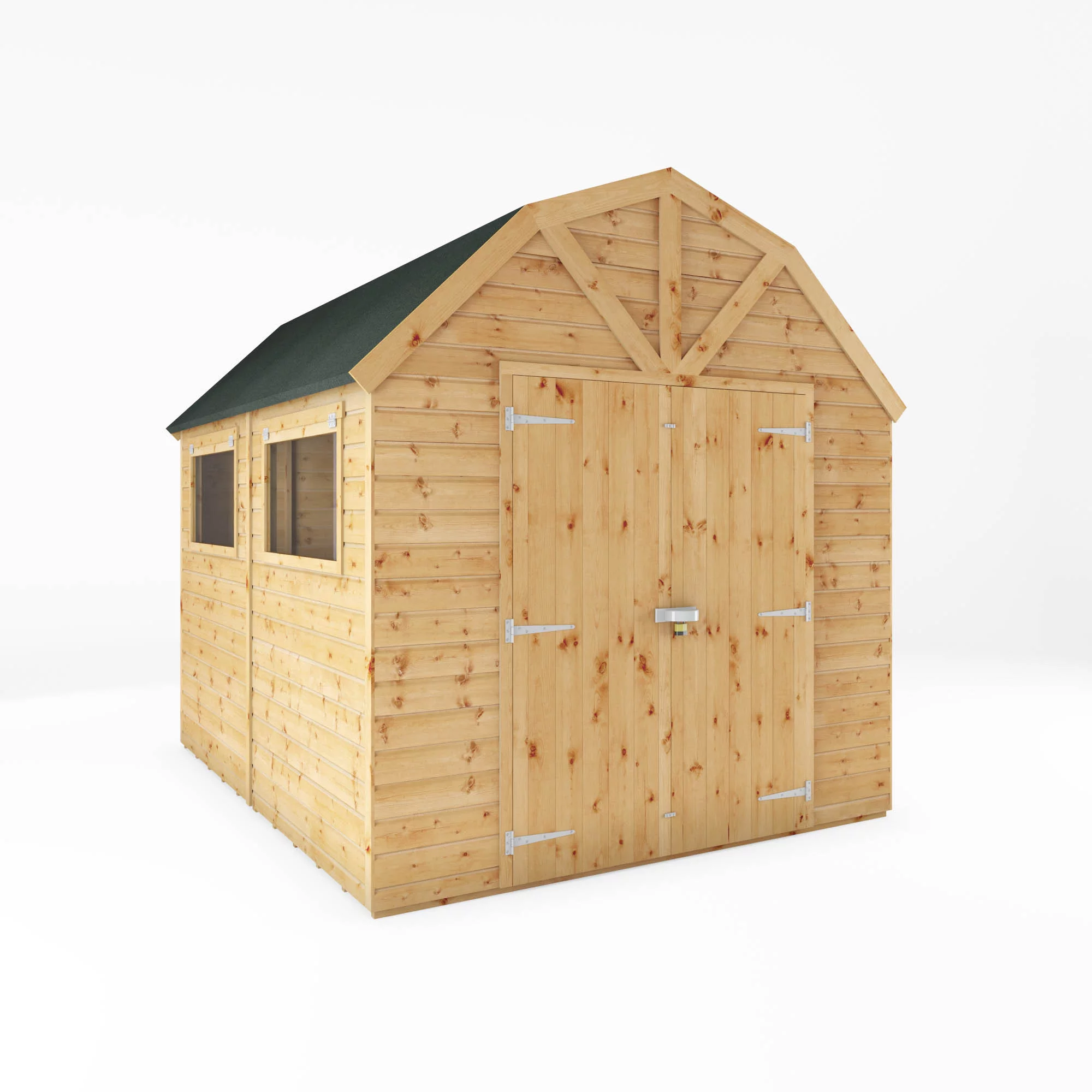 Mercia 10x8 Ft Barn Shiplap Wooden 2 Door Shed With Floor 2 Mercia 10x8 Ft Barn Shiplap Wooden 2 Door Shed With Floor - Image 2