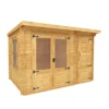 Mercia 11x8 Pent Tongue & Groove Cabin With Double Door
