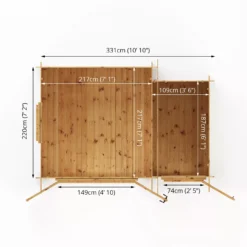 Mercia 11x8 Pent Tongue & Groove Cabin With Double Door -Deals Good Garden Tool Store mercia 11x8 pent tongue groove cabin with double door5029442002460 02t bq