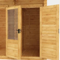 Mercia 11x8 Pent Tongue & Groove Cabin With Double Door -Deals Good Garden Tool Store mercia 11x8 pent tongue groove cabin with double door5029442002460 37c bq