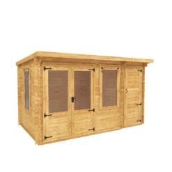 Mercia 13x8 Pent Tongue & Groove Cabin With Double Door