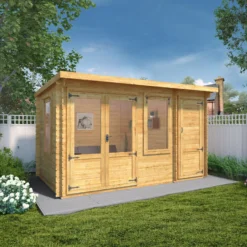 Mercia 13x8 Pent Tongue & Groove Cabin With Double Door -Deals Good Garden Tool Store mercia 13x8 pent tongue groove cabin with double door5029442002477 01i bq
