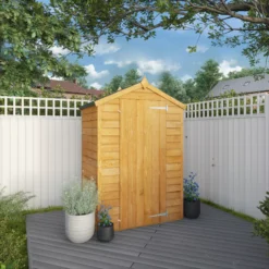 Mercia 4x3 Ft Apex Overlap Wooden Shed With Floor -Deals Good Garden Tool Store mercia 4x3 ft apex overlap wooden shed with floor5029442090252 01i