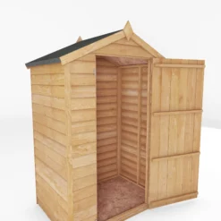 Mercia 4x3 Ft Apex Overlap Wooden Shed With Floor -Deals Good Garden Tool Store mercia 4x3 ft apex overlap wooden shed with floor5029442090252 05c