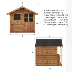 Mercia 5x5 Poppy Timber Playhouse Assembly Service Included -Deals Good Garden Tool Store mercia 5x5 poppy timber playhouse assembly service included5029442002248 02t