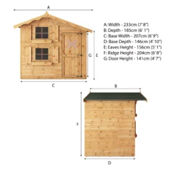 Mercia 7x5 Snowdrop Shiplap Wooden Playhouse -Deals Good Garden Tool Store mercia 7x5 snowdrop shiplap wooden playhouse5029442075808 05c