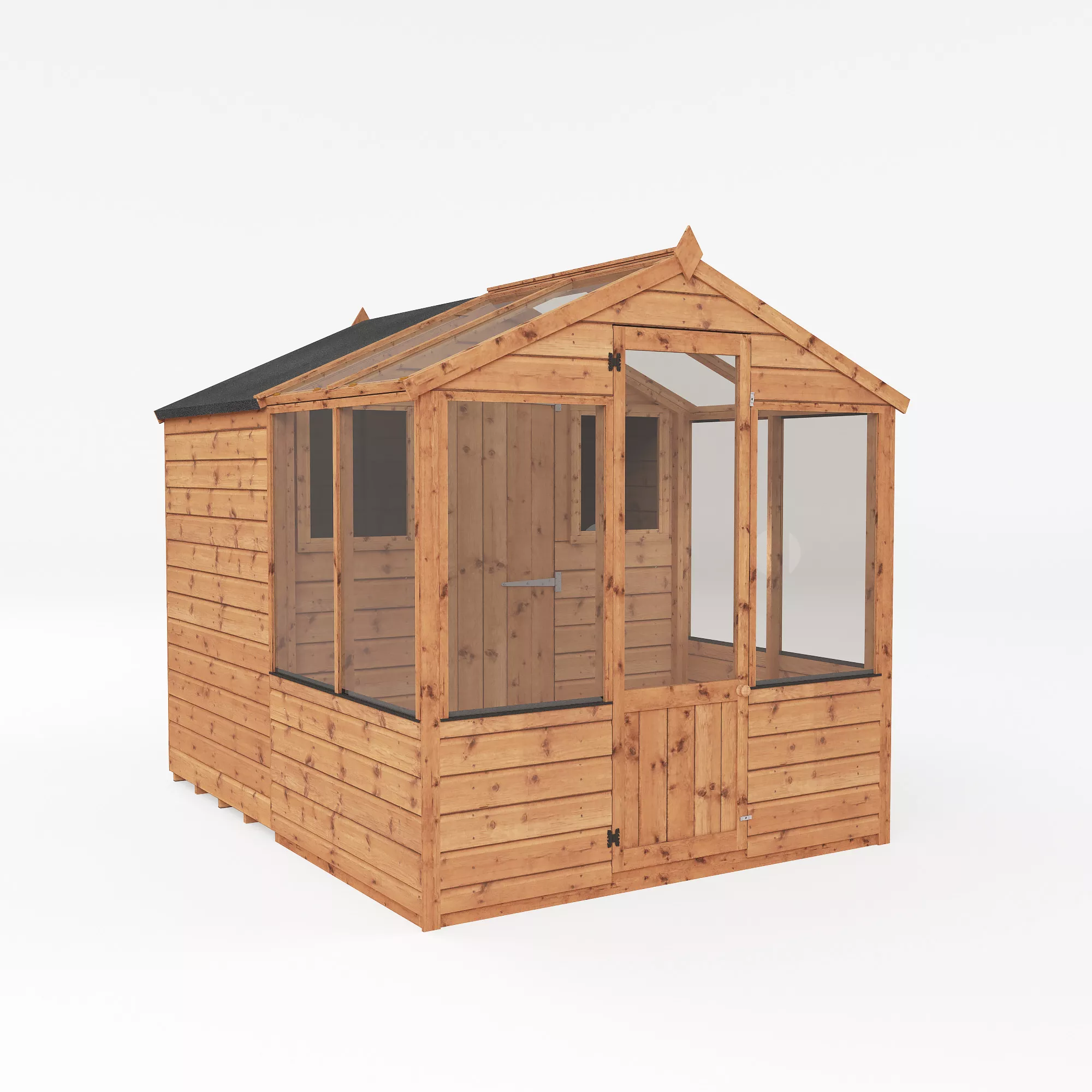 Mercia 8x6 Apex Greenhouse Combi Shed - Assembly Required 2 Mercia 8x6 Apex Greenhouse Combi Shed - Assembly Required - Image 2