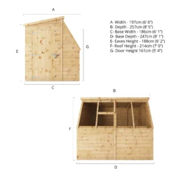 Mercia 8x6 Ft Pent Tongue & Groove Wooden 5 Windows Potting Shed With Floor 17 Mercia 8x6 Ft Pent Tongue & Groove Wooden 5 Windows Potting Shed With Floor -Deals Good Garden Tool Store mercia 8x6 ft pent tongue groove wooden 5 windows potting shed with floor5029442078182 01i bq