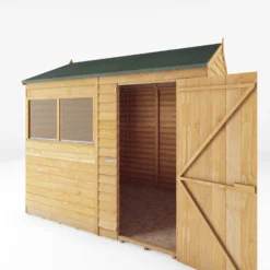 Mercia 8x6 Ft Reverse Apex Overlap Wooden 2 Windows Shed With Floor -Deals Good Garden Tool Store mercia 8x6 ft reverse apex overlap wooden 2 windows shed with floor5029442076966 03c