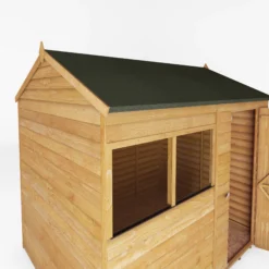 Mercia 8x6 Ft Reverse Apex Overlap Wooden 2 Windows Shed With Floor -Deals Good Garden Tool Store mercia 8x6 ft reverse apex overlap wooden 2 windows shed with floor5029442076966 05c