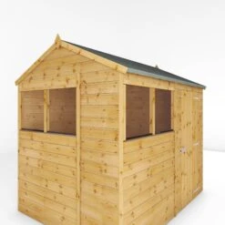 Mercia 8x6 Ft Reverse Apex Tongue & Groove Wooden 4 Windows Shed With Floor -Deals Good Garden Tool Store mercia 8x6 ft reverse apex tongue groove wooden 4 windows shed with floor5029442006505 02c