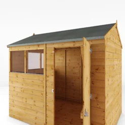 Mercia 8x6 Ft Reverse Apex Tongue & Groove Wooden 4 Windows Shed With Floor -Deals Good Garden Tool Store mercia 8x6 ft reverse apex tongue groove wooden 4 windows shed with floor5029442006505 03c