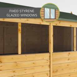 Mercia 8x6 Ft Reverse Apex Tongue & Groove Wooden 4 Windows Shed With Floor -Deals Good Garden Tool Store mercia 8x6 ft reverse apex tongue groove wooden 4 windows shed with floor5029442006505 06c
