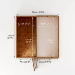 Mercia 8x8 Pent Greenhouse Combi Shed - Assembly Required -Deals Good Garden Tool Store mercia 8x8 pent greenhouse combi shed assembly required5029442075655 02t