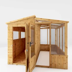Mercia 8x8 Pent Greenhouse Combi Shed - Assembly Required -Deals Good Garden Tool Store mercia 8x8 pent greenhouse combi shed assembly required5029442075655 04c