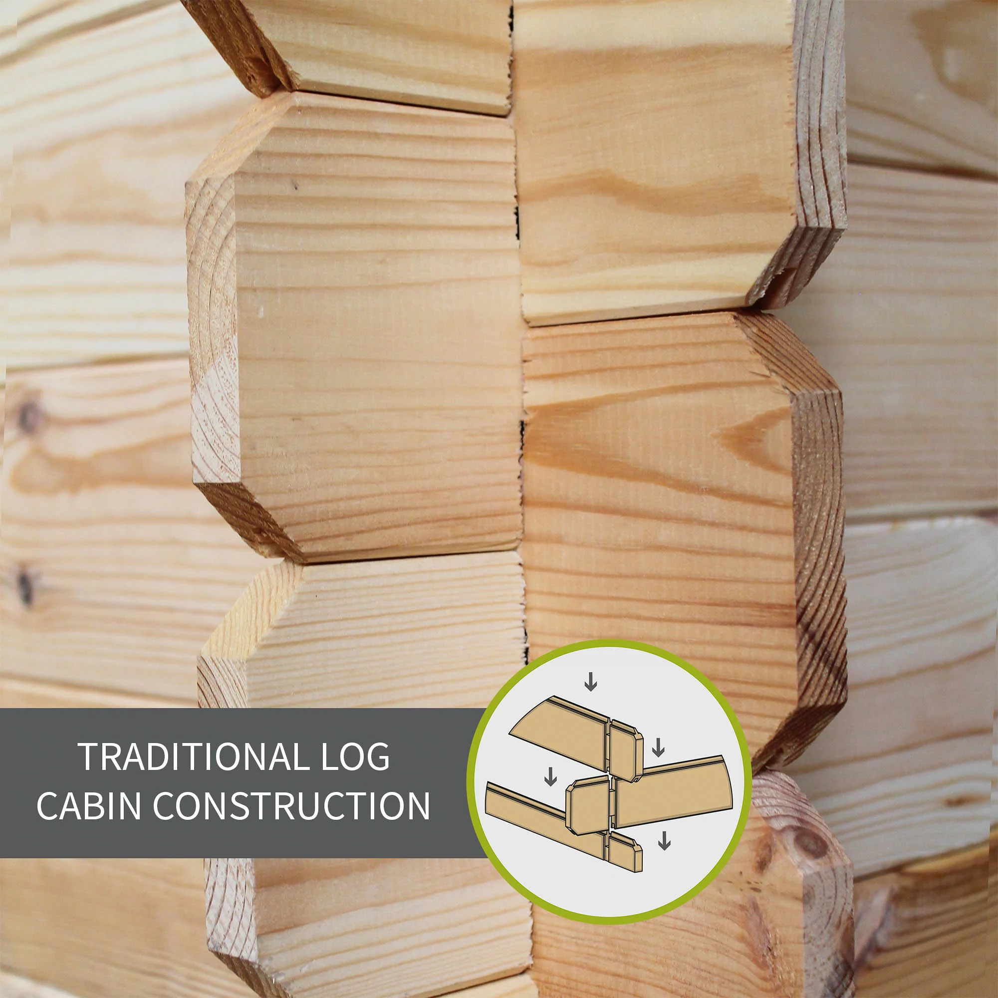 Mercia 8x8 Pent Tongue & Groove Cabin With Double Door 5 Mercia 8x8 Pent Tongue & Groove Cabin With Double Door - Image 5