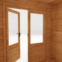 Mercia 8x8 Pent Tongue & Groove Cabin With Double Door 16 Mercia 8x8 Pent Tongue & Groove Cabin With Double Door -Deals Good Garden Tool Store mercia 8x8 pent tongue groove cabin with double door5029442002439 41c bq