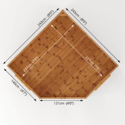 Mercia Corner 8x8 Ft Flat Shiplap Wooden Summer House With Double Door -Deals Good Garden Tool Store mercia corner 8x8 ft flat shiplap wooden summer house with double door5029442076553 02t