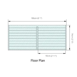 Mercia Double Wooden Log Store -Deals Good Garden Tool Store mercia double wooden log store5029442012629 02t