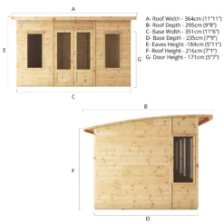 Mercia Helios 12x8 Ft Curved Shiplap Wooden Summer House With Double Door 16 Mercia Helios 12x8 Ft Curved Shiplap Wooden Summer House With Double Door -Deals Good Garden Tool Store mercia helios 12x8 ft curved shiplap wooden summer house with double door5029442007182 01t