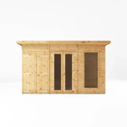 Mercia Maine 12x6 Ft Pent Shiplap Wooden Summer House With Double Door -Deals Good Garden Tool Store mercia maine 12x6 ft pent shiplap wooden summer house with double door5029442008905 02c