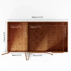 Mercia Maine 12x6 Ft Pent Shiplap Wooden Summer House With Double Door -Deals Good Garden Tool Store mercia maine 12x6 ft pent shiplap wooden summer house with double door5029442008905 02t