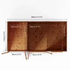 Mercia Maine 14x6 Ft Pent Shiplap Wooden Summer House With Double Door -Deals Good Garden Tool Store mercia maine 14x6 ft pent shiplap wooden summer house with double door5029442008721 02t