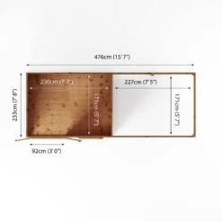 Mercia Maine 16x6 Ft Pent Shiplap Wooden Summer House With Double Door -Deals Good Garden Tool Store mercia maine 16x6 ft pent shiplap wooden summer house with double door5029442008714 02t