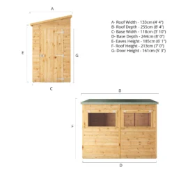 Mercia Premium 8x4 Ft Pent Shiplap Wooden 4 Windows Shed With Floor -Deals Good Garden Tool Store mercia premium 8x4 ft pent shiplap wooden 4 windows shed with floor5029442075624 02t