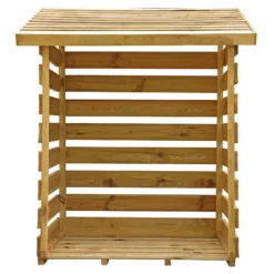 Mercia Single Solid Wood Log Store -Deals Good Garden Tool Store mercia single solid wood log store5029442012612 02c
