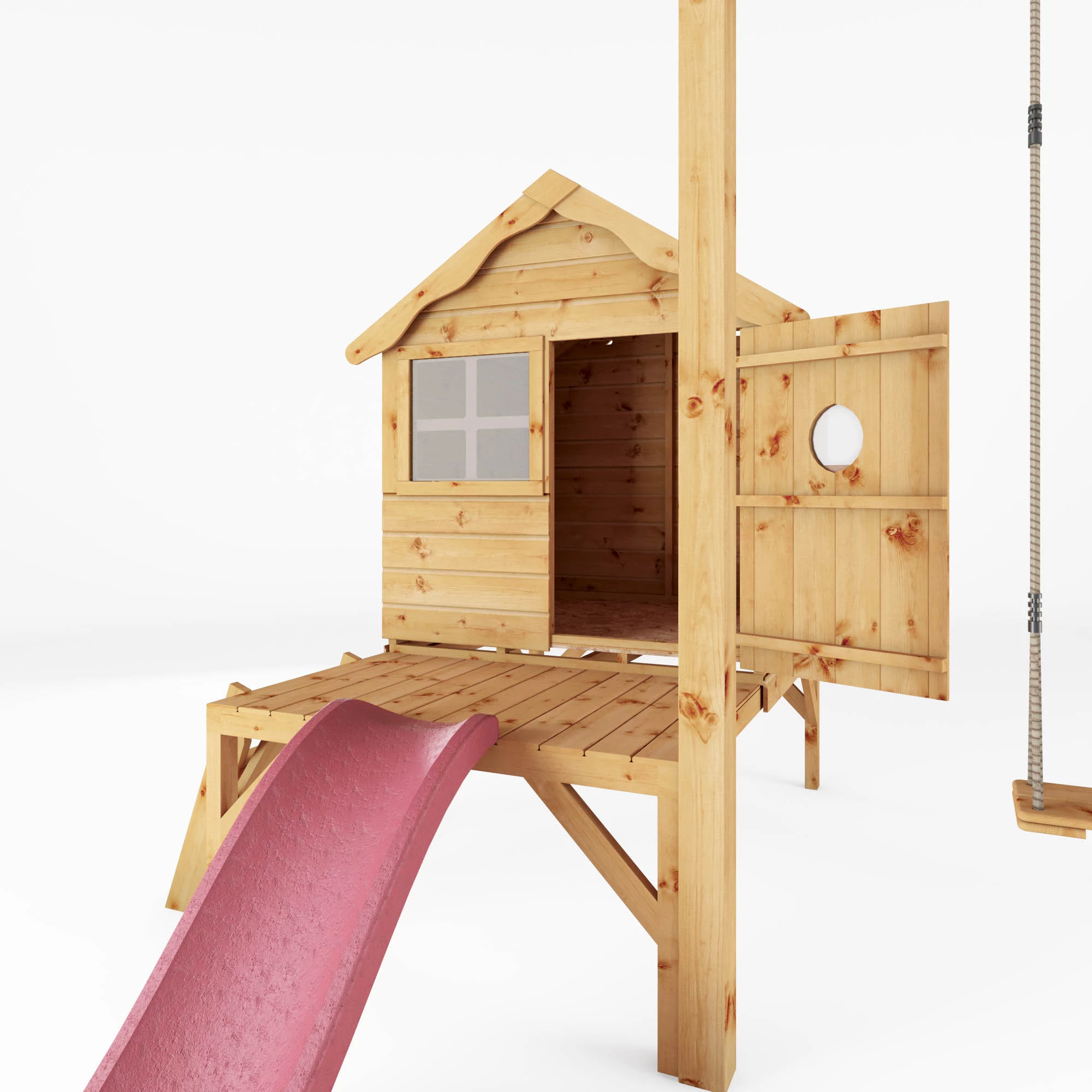 Mercia Snug Wooden Swing Set & Slide 7 Mercia Snug Wooden Swing Set & Slide - Image 7