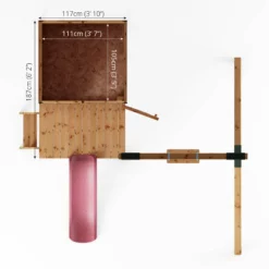 Mercia Snug Wooden Swing Set & Slide 17 Mercia Snug Wooden Swing Set & Slide -Deals Good Garden Tool Store mercia snug wooden swing set slide5029442008264 02t